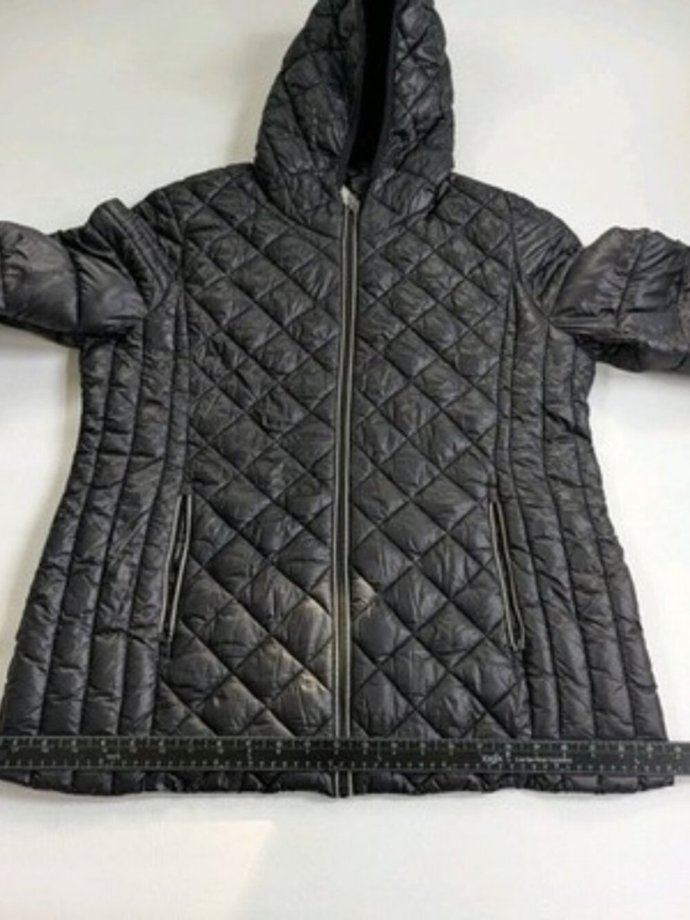 Noize Stella Black Puffer Jacket Coat XL Lightweight Cruelty-Free - Picture 15 of 16
